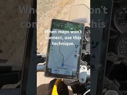 Using Garmin #zumoXT2 offroad broken map not connecting #shorts #adventuremotorcyle