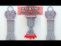 Simple Macrame Mobile Holder | Easy Macrame Mobile Hanger for Beginners | Macrame Mobile Holder