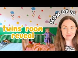 TWINS’ BEDROOM REVEAL | Mom of 10 w/ Twins + Triplets