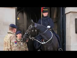 DONT TOUCH ME! TROOPERS TRIES TO CALM DOWN THE AGRESSIVE HORSE