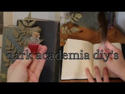 DARK ACADEMIA DIY'S | How To DIY Dark Academia Aesthetic (pt.2)