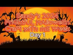 Halloween Week 2024 Craft With Me Day 1|  Simple Vintage Scary Story Album | Country Craft Creations