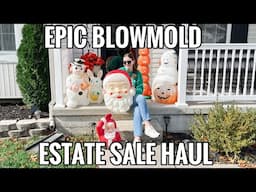 SO MANY BLOWMOLDS 😍 | ESTATE SALE HAUL 🎃🎅🏻🐰