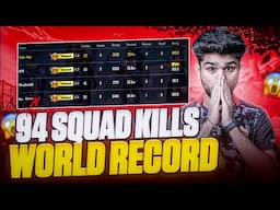 94 SQUAD KILLS WORLD RECORD IN BGMI | GODL LoLzZz