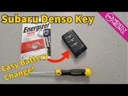 Subaru Denso Key - Battery Replacement Step By Step