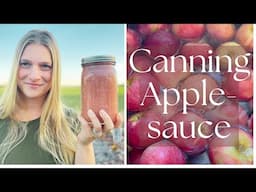 Canning Applesauce  (and making apple scrap vinegar)