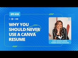 A Google Recruiter On Why You SHOULDN'T Use a Canva Resume + Other Resume Design Advice