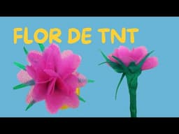 COMO FAZER FLOR DE TNT - Passo a passo