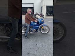 John rides BMW R100RS