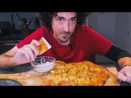 MUKBANG ! * My Comfort Food Pizza COOKING + EATING * nomnomsammieboy