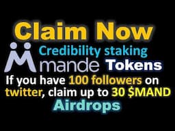 Claim Mande if you have 100 followers on Twitter Airdrop Guide step by Step