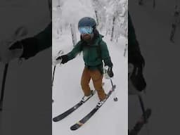 Skiing some Glades on the way to West Pilot at Stratton Mountain Resort Vermont