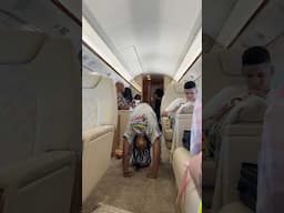 GYMNASTICS ON A PRIVATE JET