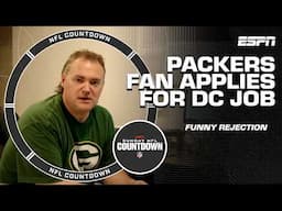 Packers fan used his FANTASY FOOTBALL STATS as an application for DC 🤣 | NFL Countdown