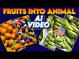 Fruits into animal video kaise banaye । viral fruit into animal ai video editing #aivideogenerator