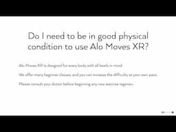 AloMoves XR for Meta Quest - Your FAQs Answered