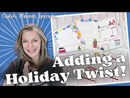 Adding a Holiday Twist! || Custom Planner Spreads