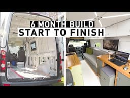 DIY Camper Van Conversion. Full Build Timelapse