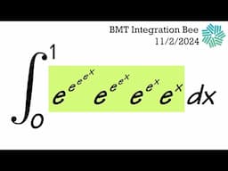 Integral of so many e's (Berkeley Math Tournament Integral Bee 2024)