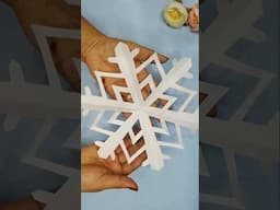 🎄 Christmas Origami Snow Flakes #origami #christmas #diy #shortvideo #papercraft