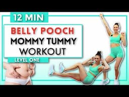 12 min -  BELLY POOCH  Workout I Lower Abs I No Equipment I Get Rid of the Mommy Tummy I Level One