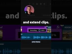 Generative Extend in Premiere Pro Adds Frames Like Magic! ✨️🪄 #premierepro #generativeai #adobe