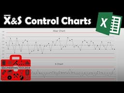 The Right Way to Create Xbar & S charts using MS Excel!