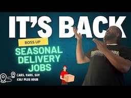 Seasonal Job with this Large Delivery company is Paying over 40/Hour Car, Van or SUV