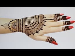 Stylish Easy Mehandi design Back hand Mehndi design |Simple Mehandi design | Mehandi ka design Henna