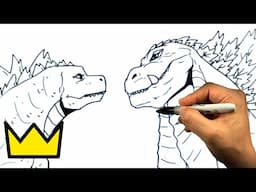 How to Draw GODZILLA vs SINGULAR POINT GODZILLA