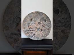 Moon textured 3D wall art, which glows in the dark