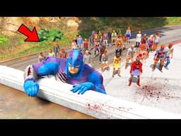 Zombies Attack On Rope Hero! Can Rope Hero Defeat The Zombie Virus In GTA 5!