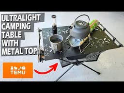 Ultralight Hiking Table from TEMU with metal top