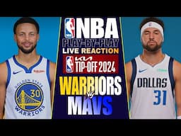 🔴WARRIORS vs MAVS │ LIVE NBA Basketball Game Play-By-Play Reaction & Scoreboard