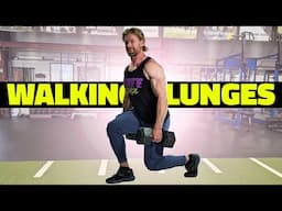 Walking Lunges Exercise Tutorial | Build Legendary Legs & Cardio