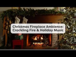 Cozy Christmas Fireplace with Relaxing Music and Crackling Fire | 24/7 Livestream