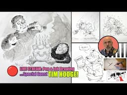 🔴 Live Stream: Pen & Ink Drawing with Special Guest Tim Hodge