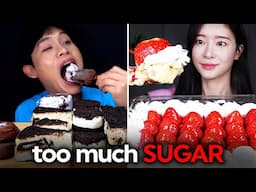 This is WAY TOO MUCH SUGAR... (SWEETEST MUKBANGS)