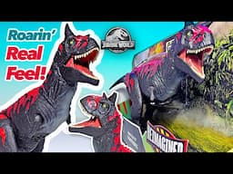 NEW ROARIN' REAL FEEL Carnotaurus! Jurassic World Legacy Collection Reimagined Dinosaur Toy Mattel!