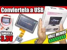 PANTALLA DE REVERSA CONVERTIDA EN:  TV RETRO!!! usala en tus consolas portables