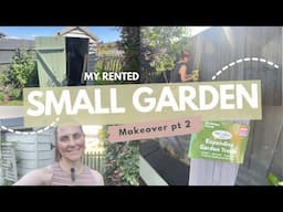 SMALL GARDEN MAKEOVER | Shed clear out and planting beds - Part 2