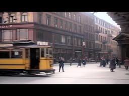 Hamburg, Germany 1920s in color [60fps,Remastered] w/sound design added