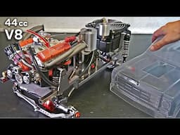 Building a 1/10 Scale V8 RC TRUCK! Chassis, Engine & Drivetrain!