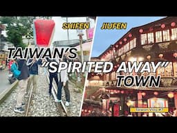 Taiwan's SPIRITED AWAY Teahouse 🫖| Street Food Markets & Sky Lanterns 🏮| Shifen & Jiufen Day Trip