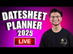 LIVE 🔴 | 1 to 1 Datesheet Planning & Big Surprise 🥳 For Classes 9 to 12