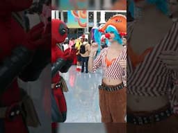 Deadpool vs Buggy 🤡 #deadpool #onepiece #cosplay