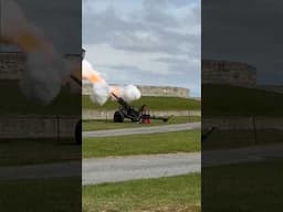 The Noon-Day Gun Firing Quebec City #cannon #canada #quebec