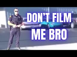 Angry Cop POWER TRIPS During Traffic Stop (I.D Refusals)