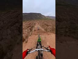 Riding Narrow Exposed Ridgeline in Virgin, Utah