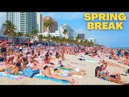 4K Spring Break 2024 Fort Lauderdale Beach Walk